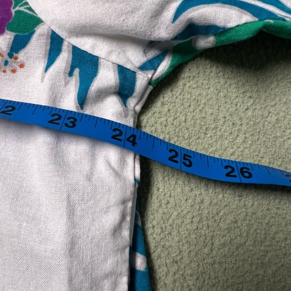 Vibrant Blue and Purple Floral Men's Shirt - Picture 3 of 3